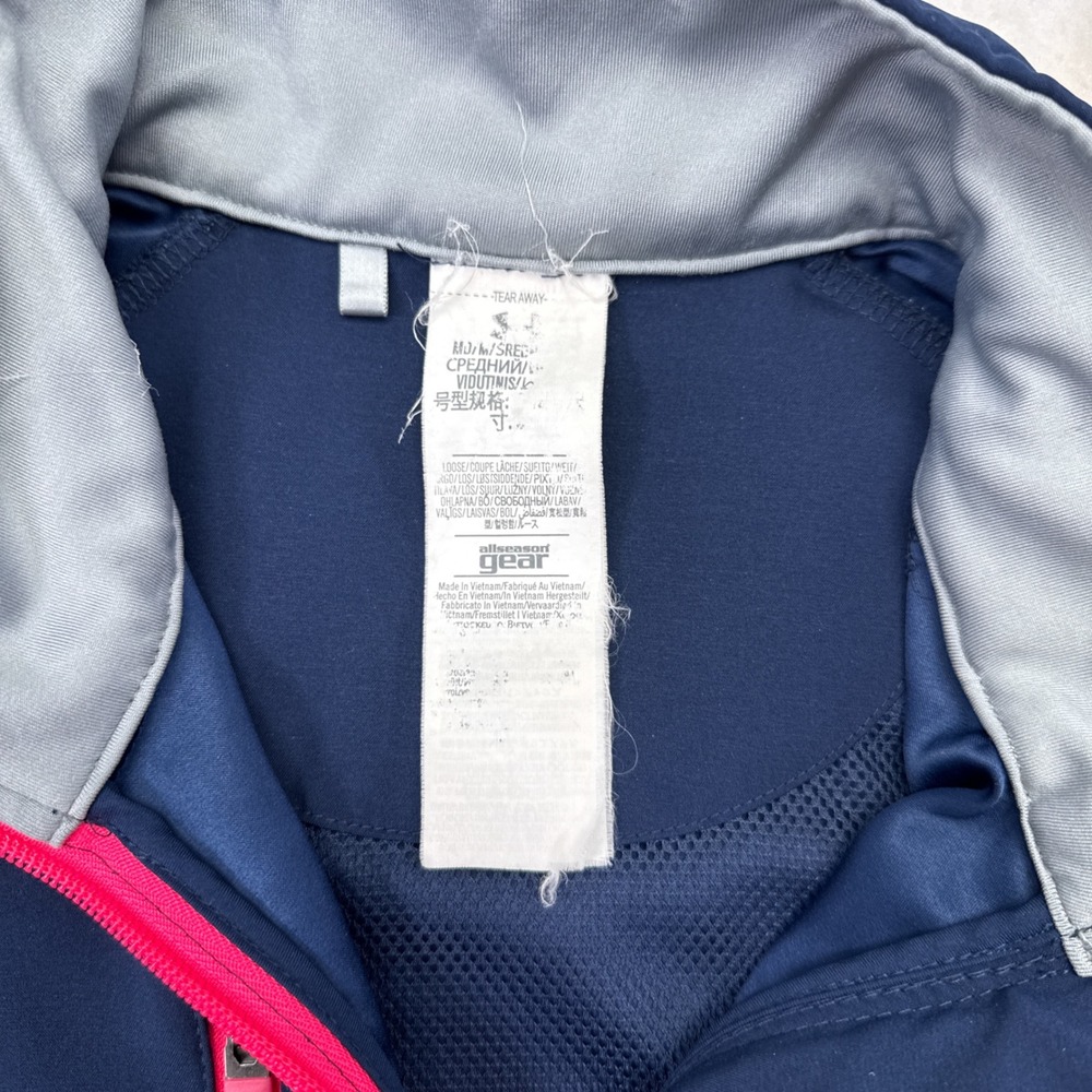 Fisher Island Golf Club Under Armour Jacket Womens Size Medium Blue Gray - Picture 5 of 8